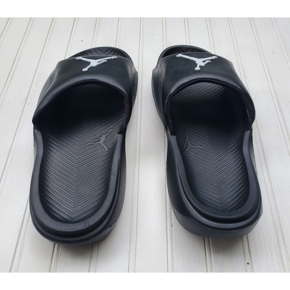 Jordan Post Slide Mens Black White Foam Sandals HF3263-001 Size 14 - Picture 3 of 6